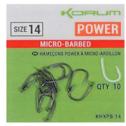 Korum Xpert Power Micro Size 8 Barbed Hook