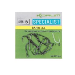 Korum Xpert Specialist Size 16 Barbless Hook