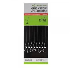 KORUM Quickstop Hair Rigs - Barbed